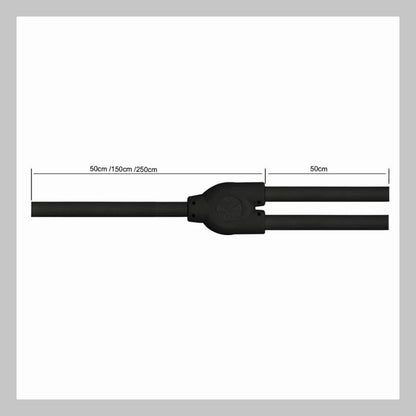 Cable XLR hembra a 2 XLR macho, calibre 24, largo 1 mt, marca Kirlin