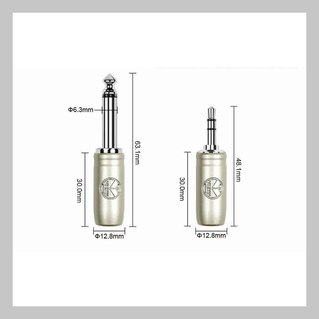 Cable 3.5 mm TRS a 2 de 1/4 mono, calibre 24, largo 3 mt, marca Kirlin