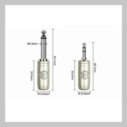Cable 3.5 mm TRS a 2 de 1/4 mono, calibre 24, largo 3 mt, marca Kirlin