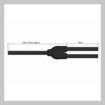 Cable 3.5 mm TRS a 2 de 1/4 mono, calibre 24, largo 3 mt, marca Kirlin