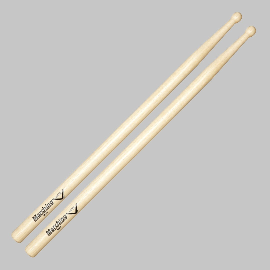 Baquetas para caja de golpe seco marca Vater, madera hickory, punta de madera