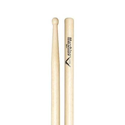 Baquetas para caja de golpe seco marca Vater, madera hickory, punta de madera
