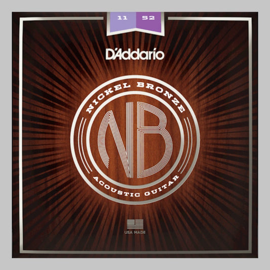 Cuerdas para guitarra acústica marca Daddario, calibre 11-52