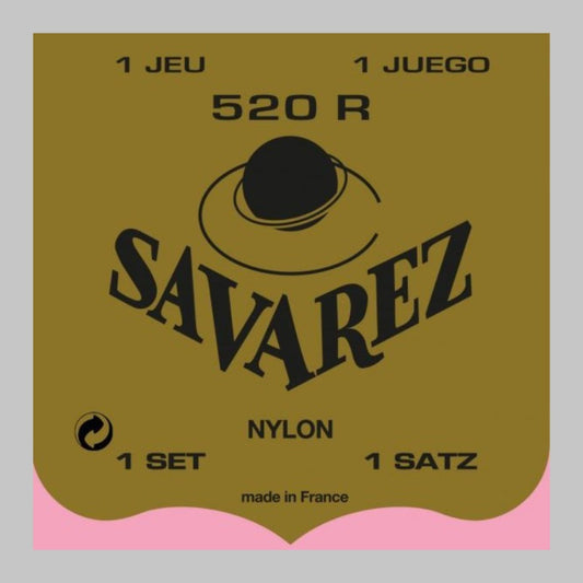 Cuerdas para guitarra clásica marca Savarez, tensión media