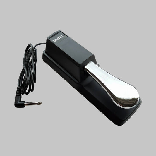 Pedal de sostenido tipo piano para teclado electrónico marca Wingo