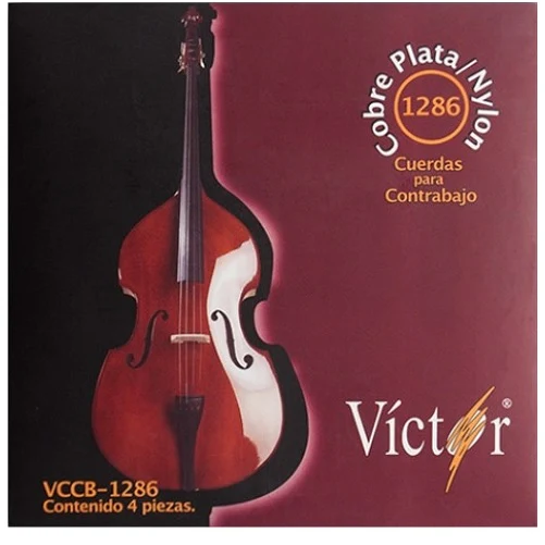 Cuerdas para contrabajo marca Victor, cuerda de nylon