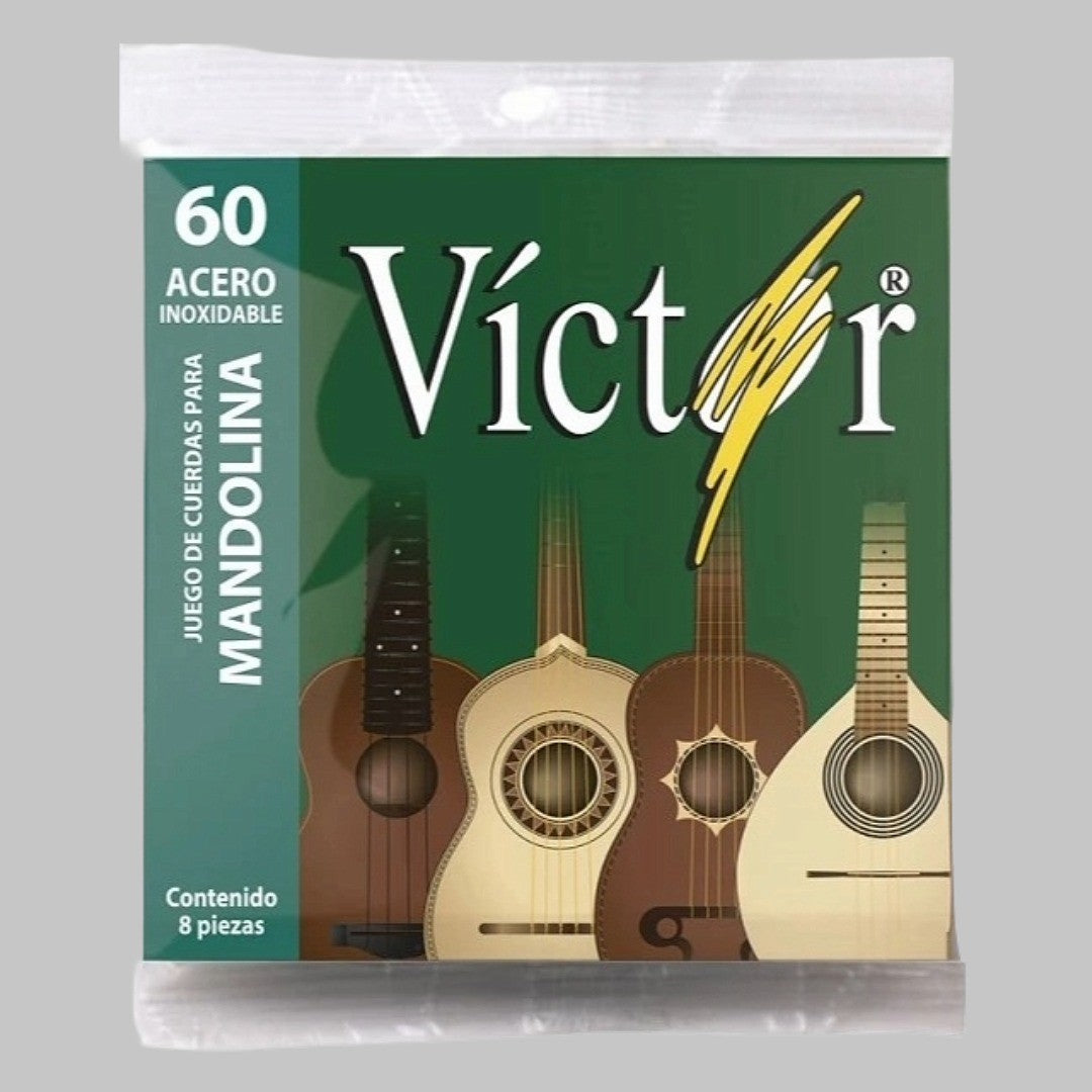 Cuerdas para mandolina marca Victor, calibre 10-34