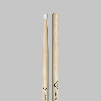 Baquetas para batería 5A marca Vater, madera hickory, punta de nylon