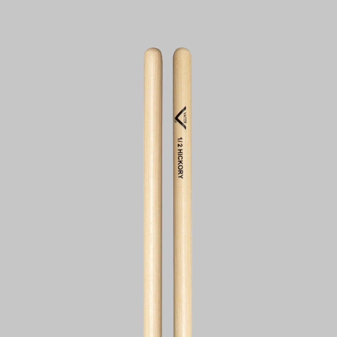 Baquetas para timbales de 1/2 marca Vater, madera hickory