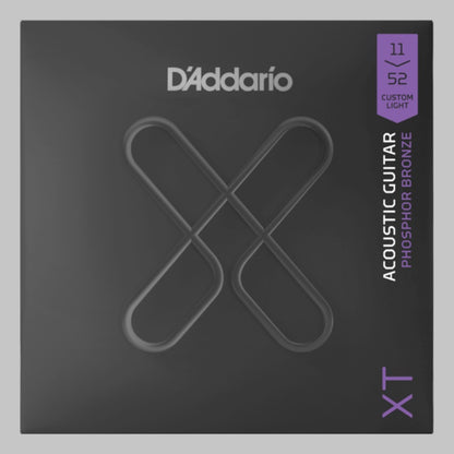 Cuerdas para guitarra acústica marca Daddario, calibre 11-52